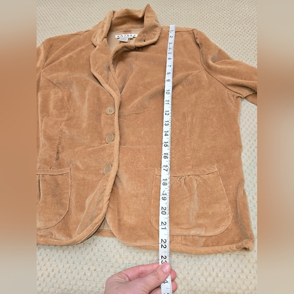 AMI Corduroy Jacket Women Xl Brown  Pockets Long Sleeve - Picture 6 of 9